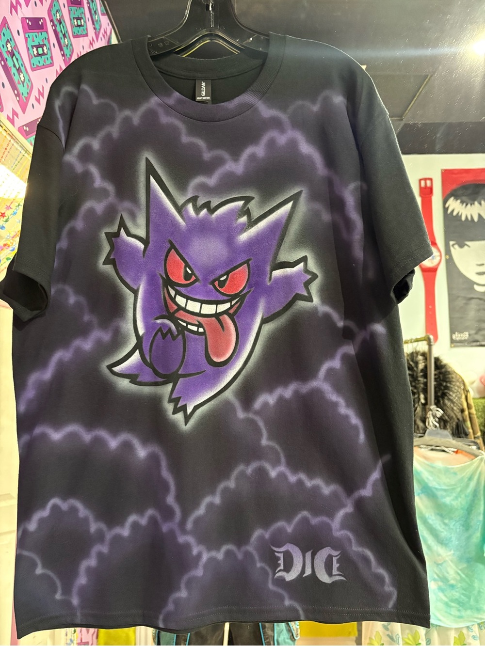 Custom Airbrushed Gengar Graphic Tee
